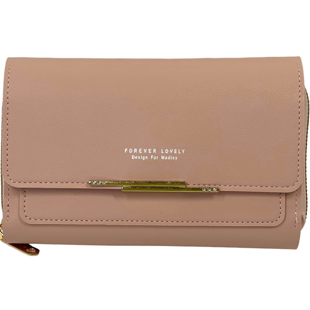 Forever Lovely Design For Madley Pink Faux Leather Wallet Purse New Cross Body